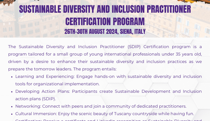 Sustainable Diversity And Inclusion Practitioner Certification Program